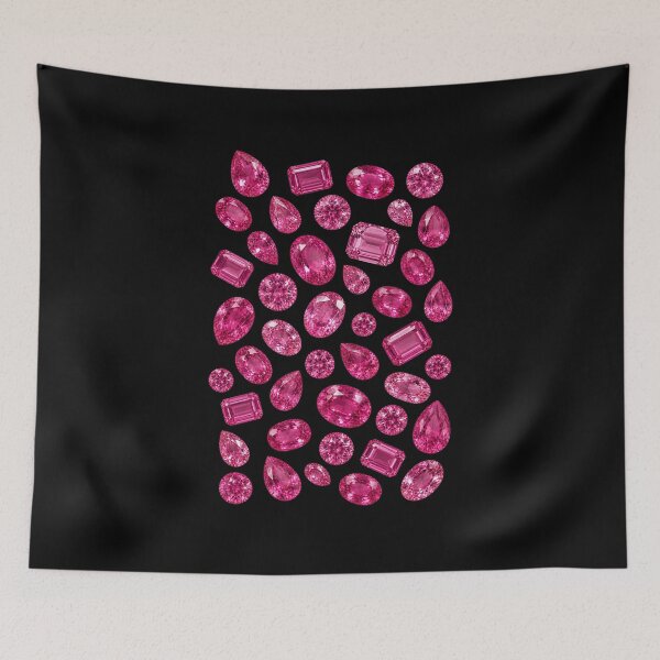 Item preview, BIRTHSTONE COLLECTION ⭐ SCATTER - AUGUST • PINK SPINEL • Modern designed and sold by WheelieGdArt.