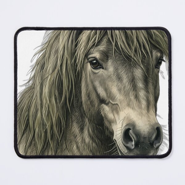 Item preview, Vintage Naturalist Highland Pony Portrait — Antique Pony Breed Art designed and sold by Catch333.