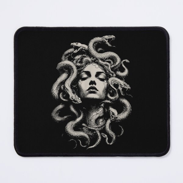 Item preview, Medusa Greek Mythology Ancient Dark Retro Design Halloween designed and sold by Daisy Grimes.