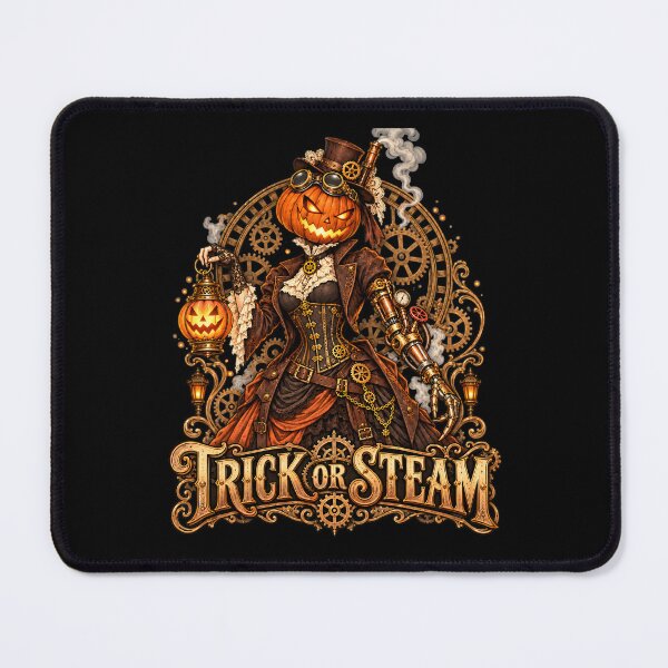 Item preview, Steampunk Lady Trick or Steam Pumpkin Halloween designed and sold by Martin's_Design.