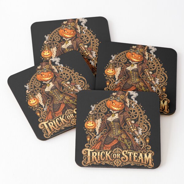 Item preview, Steampunk Lady Trick or Steam Pumpkin Halloween designed and sold by Martin's_Design.