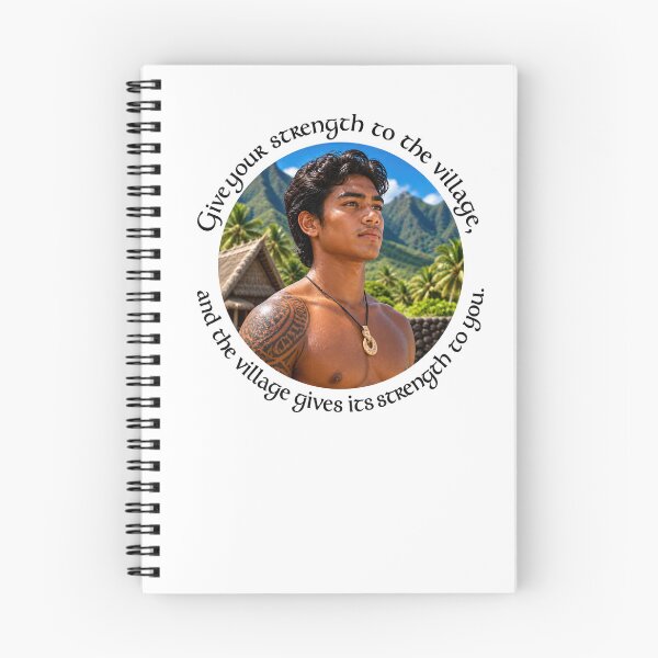 Item preview, Polynesian Community Proverb - Give your strength to the village | Pacific Art designed and sold by ShakaLife.org.