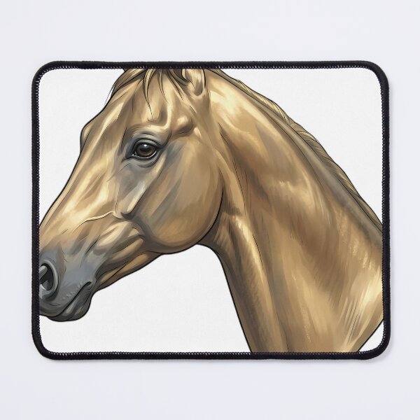 Item preview, Vintage Naturalist Akhal-Teke Horse Portrait — Antique Horse Breed Art designed and sold by Catch333.