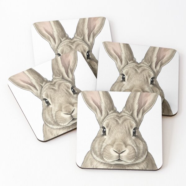 Item preview, Vintage Naturalist Flemish Giant Rabbit Portrait — Antique Rabbit Breed Art designed and sold by Catch333.