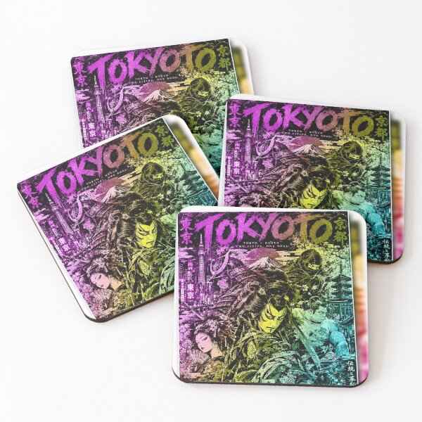 Item preview, Tokyo x Kyoto Japan Samurai Ninja Kabuki Sumo Geisha Japanese Art designed and sold by RhymeArc.