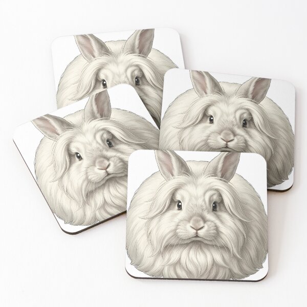 Item preview, Vintage Naturalist English Angora Rabbit Portrait — Antique Rabbit Breed Art designed and sold by Catch333.