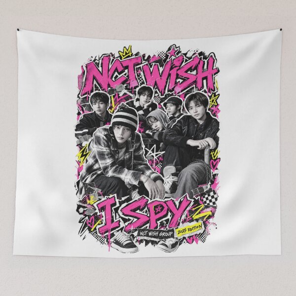 Item preview, NCT WISH I SPY Futuristic Kpop Poster designed and sold by Valeree Store.