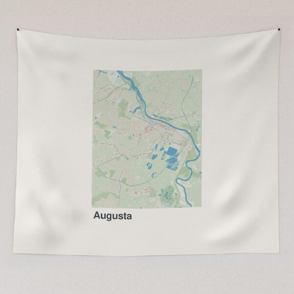 Item preview, Augusta Minimalistic Map Art designed and sold by MapsNerd.