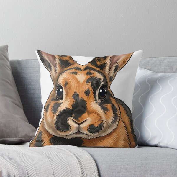 Item preview, Vintage Naturalist Harlequin Rabbit Portrait — Antique Rabbit Breed Art designed and sold by Catch333.