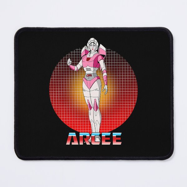 Item preview, Female Pink Armored Robot Standing In Red Grid Circle Frame designed and sold by PaulineUlrey.