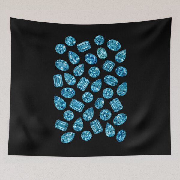 Item preview, BIRTHSTONE COLLECTION ⭐ SCATTER - DECEMBER • BLUE ZIRCON • Modern designed and sold by WheelieGdArt.