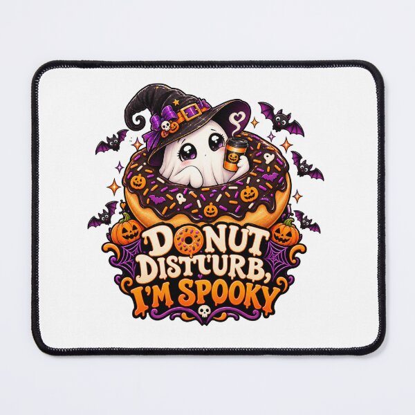 Item preview, Donut Disturb, I’m Spooky Halloween Donut Witch Ghost designed and sold by Pixanova.
