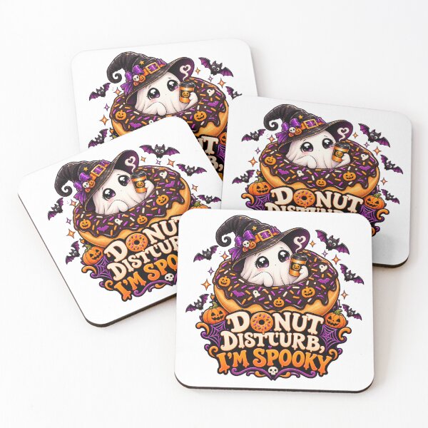 Item preview, Donut Disturb, I’m Spooky Halloween Donut Witch Ghost designed and sold by Pixanova.
