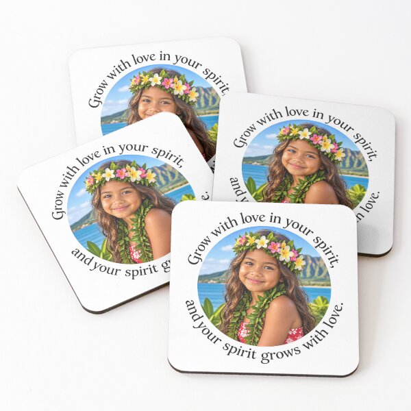 Item preview, Hawaii Aloha Proverb - Grow with love in your spirit | Pacific Art designed and sold by ShakaLife.org.