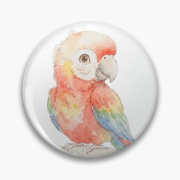 Item preview, Cute Macaw Parrot Jungle Watercolour Illustration designed and sold by made by Golightly x.