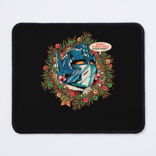 Item preview, Robot Helmet Surrounded By Christmas Wreath And Candy Canes designed and sold by PaulineUlrey.