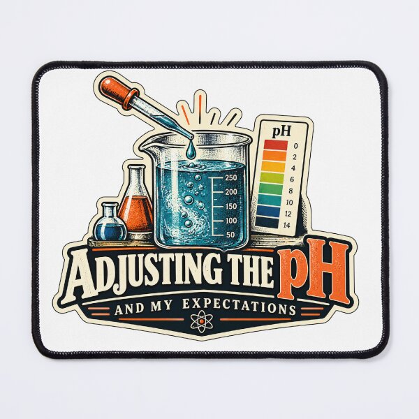 Item preview, Adjusting the pH and My Expectations – Funny Chemistry Lab Design designed and sold by ChicClicker.