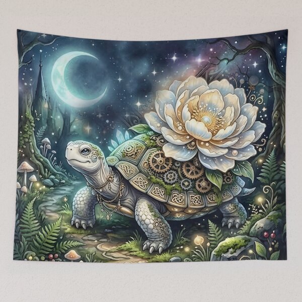 Item preview, Moonlit Bloom – The Enchanted Celtic Turtle designed and sold by nicky2342.