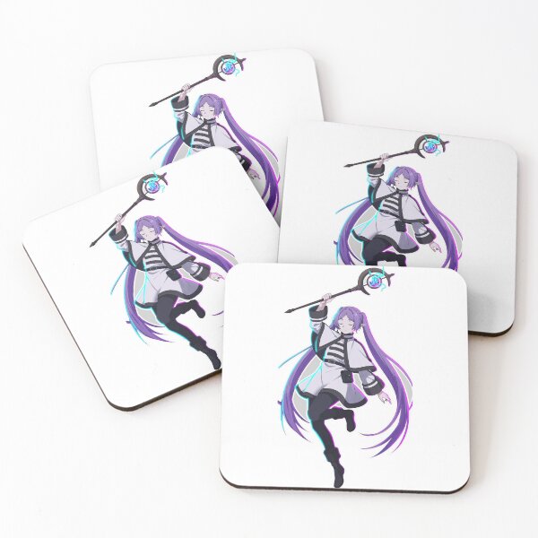 Item preview, Fern Neon Glow Sticker - Frieren: Beyond Journey's End Fan Art designed and sold by Lesley D.