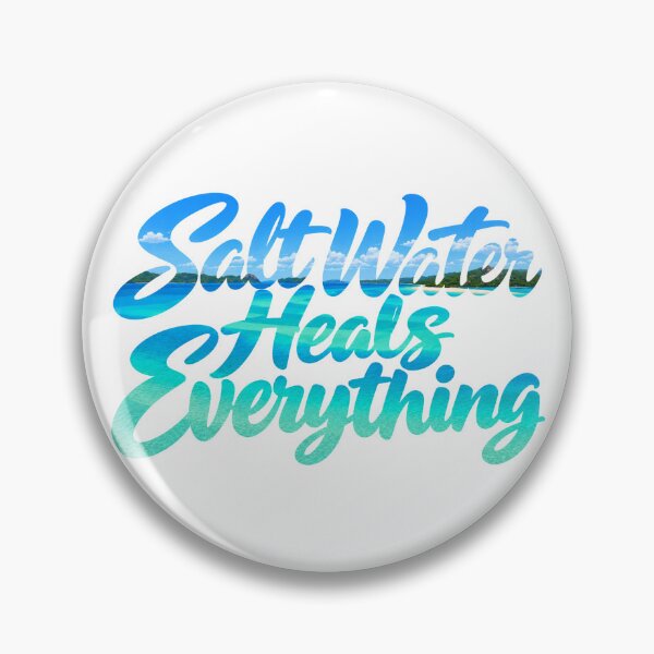 Item preview, Salt Water Heals Everything - Tropical Beach Typography Design designed and sold by IsleAmore.