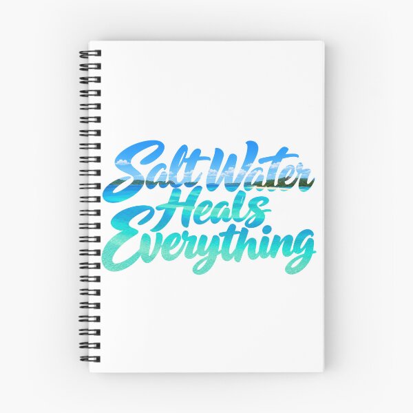 Item preview, Salt Water Heals Everything - Tropical Beach Typography Design designed and sold by IsleAmore.