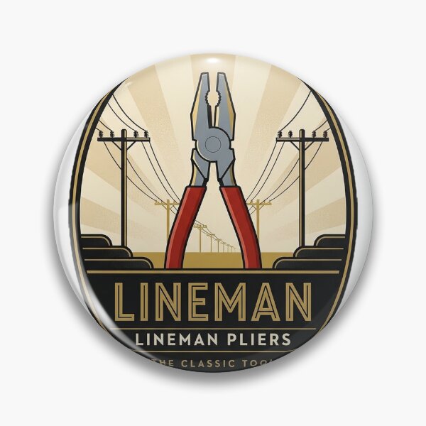 Item preview, Lineman Pliers Sticker - Art Deco Linesman Tool Emblem designed and sold by DetourDgn.