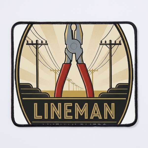 Item preview, Lineman Pliers Sticker - Art Deco Linesman Tool Emblem designed and sold by DetourDgn.