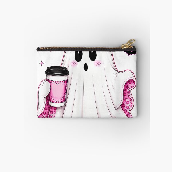 Item preview, Pink Bow Cute Ghost Leopard Coffee Halloween Funny Women designed and sold by MathiasFuchs.