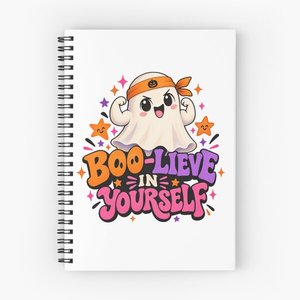 Item preview, Boo-Lieve in Yourself Halloween Ghost Inspirational Cute Spooky designed and sold by Pixanova.