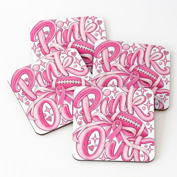 Item preview, Preppy Football Breast Cancer Awareness Pink Bow Cheer Game Day designed and sold by MathiasFuchs.