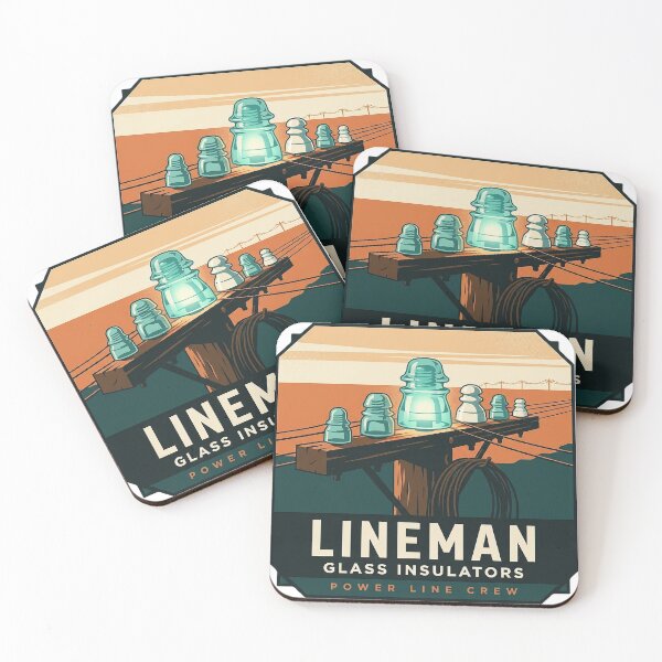 Item preview, Lineman Glass Insulators Sticker - Vintage Crossarm Badge designed and sold by DetourDgn.