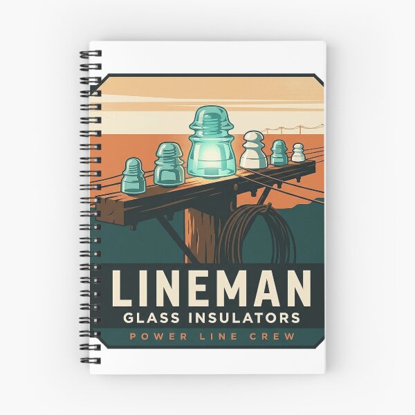 Item preview, Lineman Glass Insulators Sticker - Vintage Crossarm Badge designed and sold by DetourDgn.