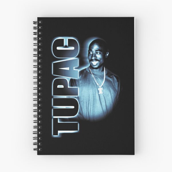 Item preview, Tupac Glowing Blue Classic Hip Hop Portrait designed and sold by HalHoeger.