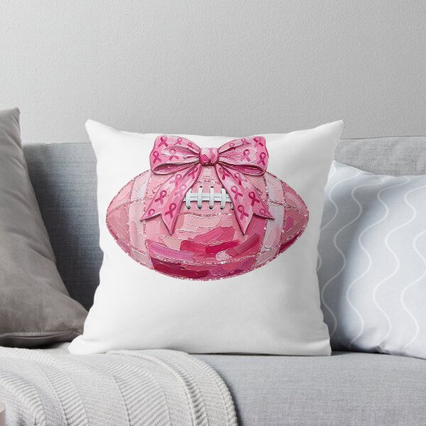 Item preview, Football Pink Ribbon Bow Breast Cancer Awareness Funny Men Women designed and sold by MathiasFuchs.