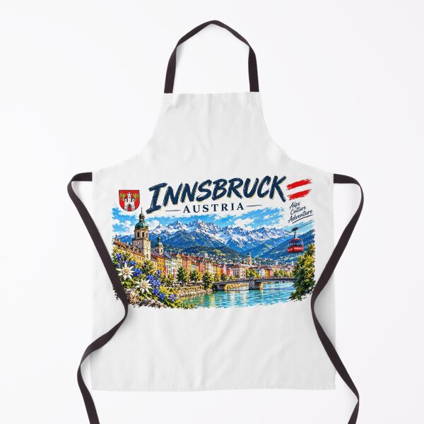 Item preview, Innsbruck Austria | Alpine City & Mountain Travel Art designed and sold by Mathias Yakubu Design.