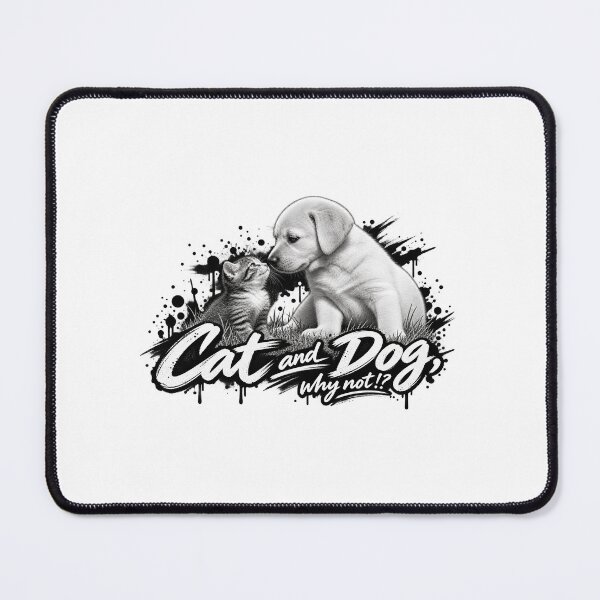 Item preview, Cat and Dog, why not!? designed and sold by Fetzt.