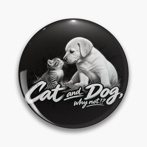 Item preview, Cat and Dog, why not!? designed and sold by Fetzt.