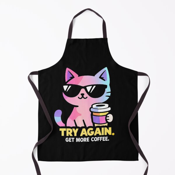 Item preview, Try Again Get More Coffee Cute Cat designed and sold by NB-Artmagic.