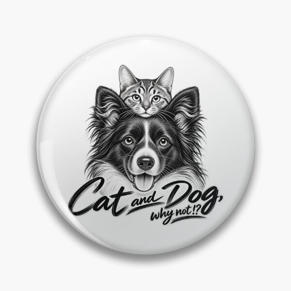 Item preview, Cat and dog, why not!? designed and sold by Fetzt.