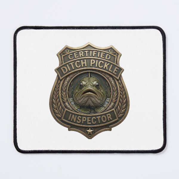 Item preview, Certified Ditch Pickle Inspector Bass Fishing Badge designed and sold by NobleCast .