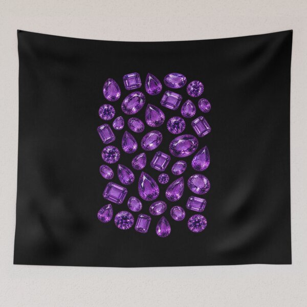 Item preview, BIRTHSTONE COLLECTION ⭐ SCATTER - FEBRUARY • AMETHYST •  Modern designed and sold by WheelieGdArt.