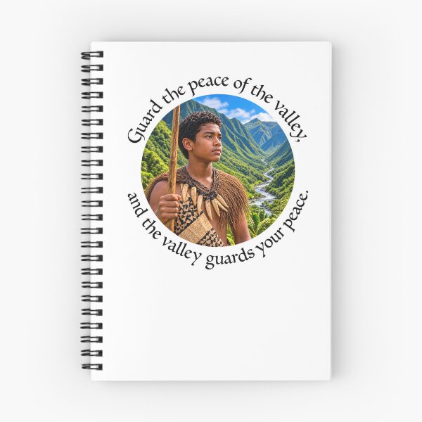Item preview,  Polynesian Community Proverb - Guard the peace of the valley | Pacific Art designed and sold by ShakaLife.org.