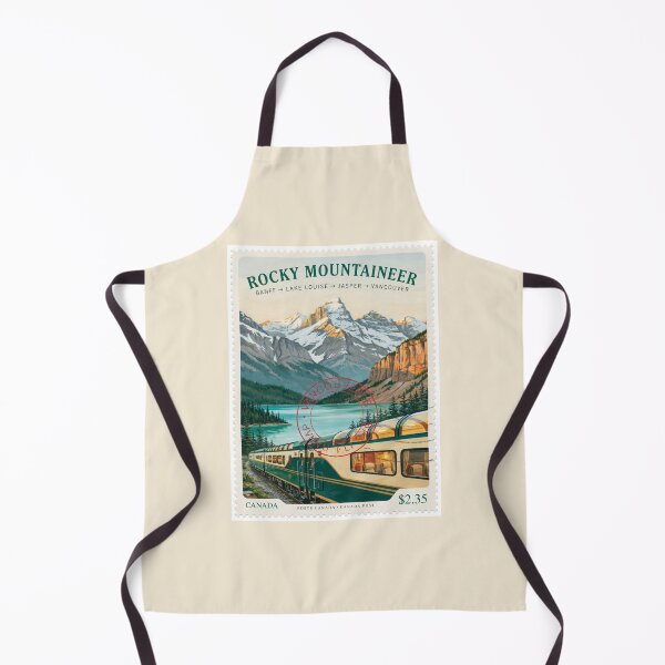 Item preview, Rocky Mountaineer • Banff to Lake Louise to Jasper • Luxury Canadian Rockies Railway Stamp designed and sold by stickercuffs.