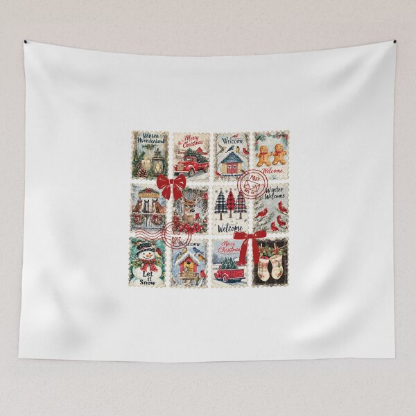 Item preview, Vintage Christmas Stamp designed and sold by LakenDraphil.