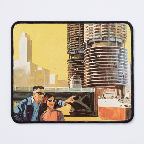 Item preview, United Airlines Chicago Vintage Travel Romantic designed and sold by moucmtegck.