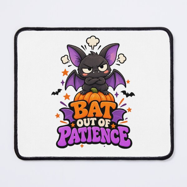 Item preview, Bat Out of Patience Halloween Bat Pun designed and sold by Pixanova.