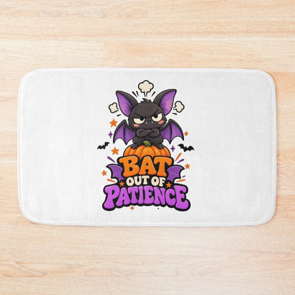 Item preview, Bat Out of Patience Halloween Bat Pun designed and sold by Pixanova.