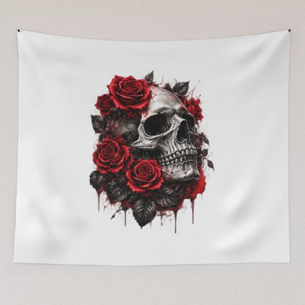 Item preview, Skull Roses – Gothic Dark Romance designed and sold by BigGreenStore.