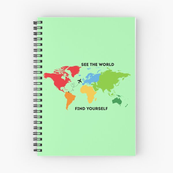 Item preview, See The World Find Yourself - Colorful Travel Map Quote designed and sold by Frafri92.
