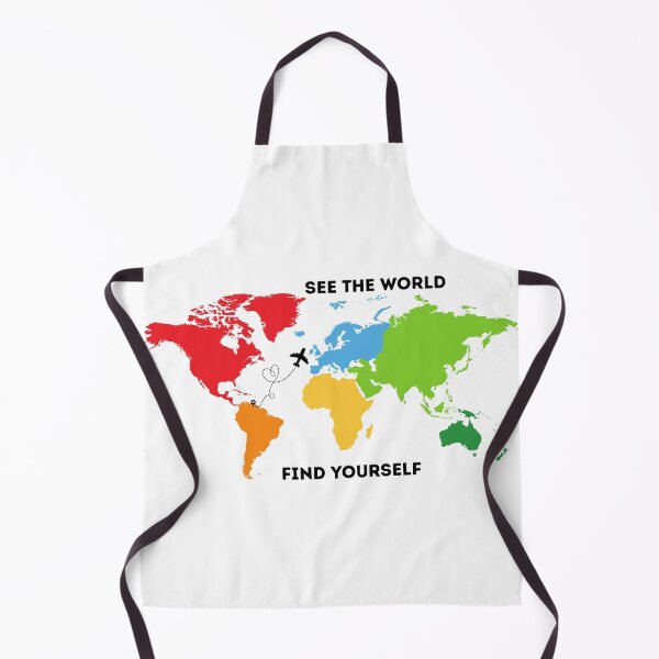 Item preview, See The World Find Yourself - Colorful Travel Map Quote designed and sold by Frafri92.